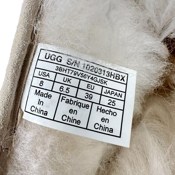 UGG Toscana Sheepskin UGG STUDDED Logo Slide Slippers Womens 8 - Picture 8 of 8